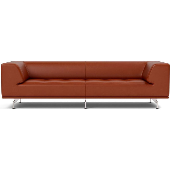 Photo of 4511 Delphi 3. Pers sofa L: 240 cm - Cognac 370/brushed aluminium