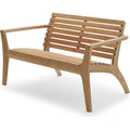 Regatta Lounge Bench - Garden Benches - Hans Thyge & Co - Brown - Wood