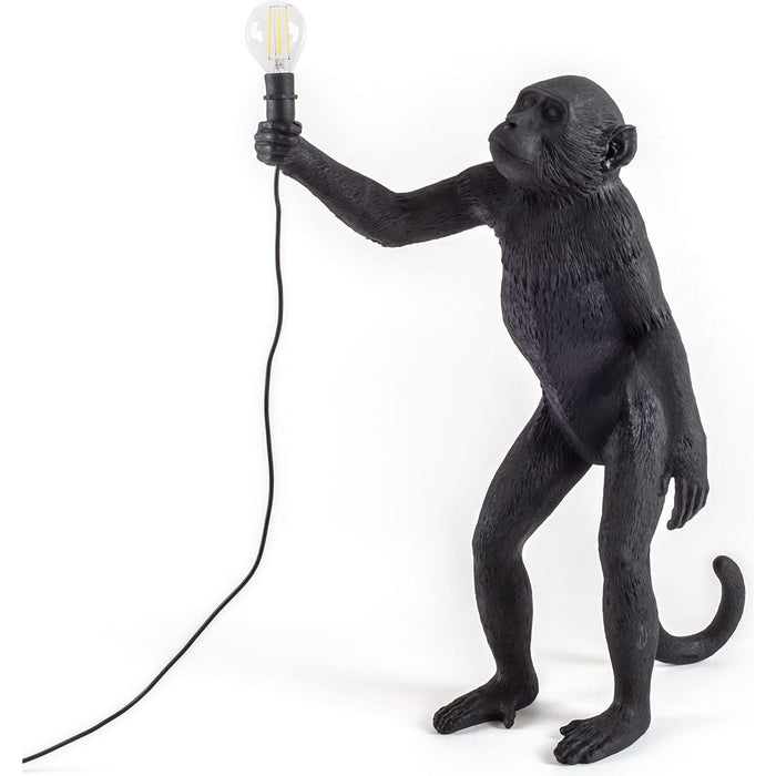 Photo of Monkey Lamp Outdoor Standing Black - Bordslampor Utomhus - Marcantonio Raimondi Malerba - Svart