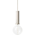 Thumbnail photo of Socket Pendant High H: 17 Cm - Light Grey