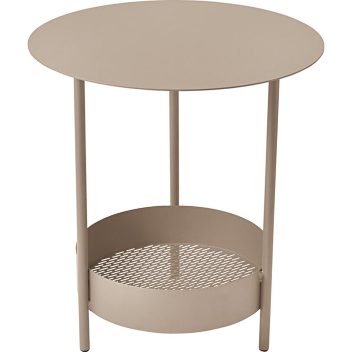Salsa Pedestal Table - Nutmeg - Småbord & Sidobord Utomhus - Goula / Figuera - Beige - Metal
