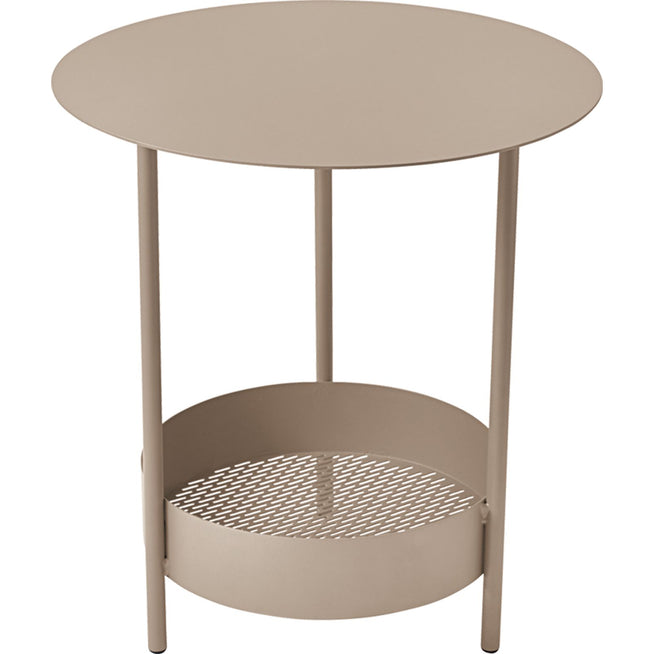 Photo of Salsa Pedestal Table - Nutmeg - Småbord & Sidobord Utomhus - Goula / Figuera - Beige - Metal