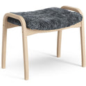 Lamini Children's Foot Stool Laquered Beech/sheep Skin