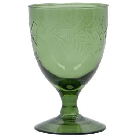 Photo of Vintage White Wine Glass Green Set of 6 Pieces