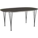 Superellips B613 – 180x120 Cm Brown Ottowa/warm Graphite - Matbord - Arne Jacobsen,bruno Mathsson,piet Hein - Brun - Metall/trä