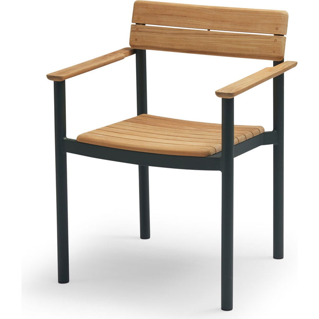 Photo of Pelagus Armchair Hunter Green - Outdoor Dining Chairs - Note Design Studio - Green - Metal/Wood