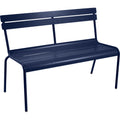 Thumbnail photo of Luxembourg Bench With Backrest Deep Blue 92 - Garden Benches - Frédéric Sofia - Blue - Metal