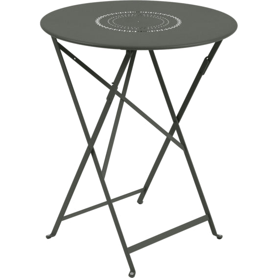 Photo of Floréal Table Ø 60 cm, Rosemary - Outdoor dining table - Green - Metal