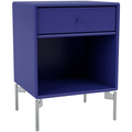 Thumbnail photo of Dream Nightstand - Monarch / Matt Chrome Legs - Bedside Table - Peter J. Lassen - Blue - Mdf