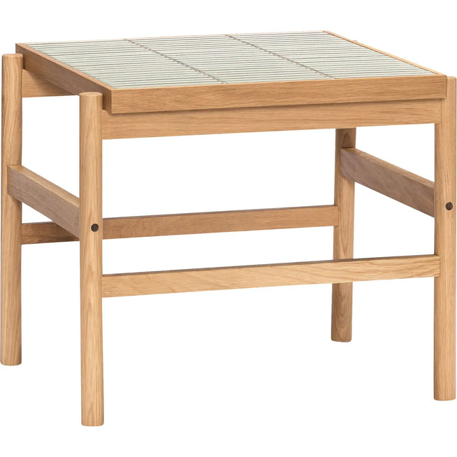 Photo of Side table with tiles mint/natural