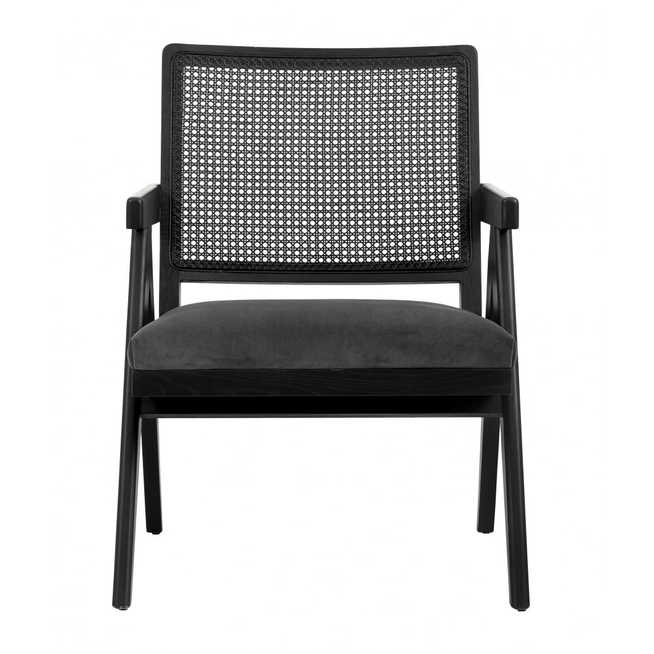 Photo of Wicker Chair - Black / Grey