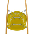 Eames Plastic Armchair Rar - 34 Mustard - Chrome Base - Golden Maple - Matstolar - Charles & Ray Eames - Gul - Metall/trä/plast