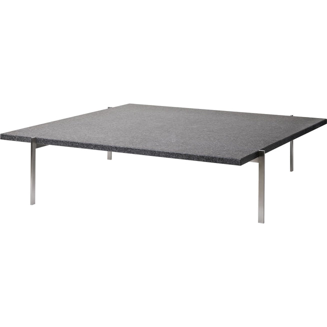 Photo of Pk61a, Granite - Coffee table - Poul Kjærholm - Grey - Metal/stone