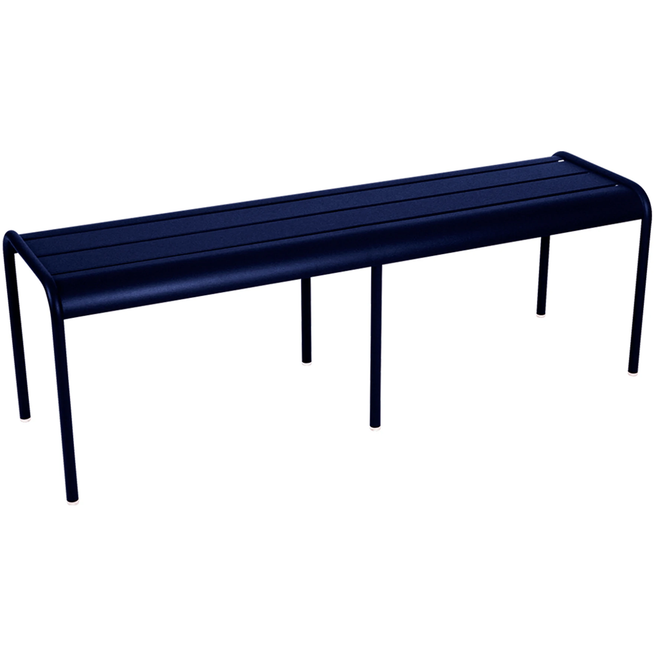 Photo of Luxembourg 3/4 Seater Bench Deep Blue 92 - Garden Benches - Frédéric Sofia - Blue - Metal
