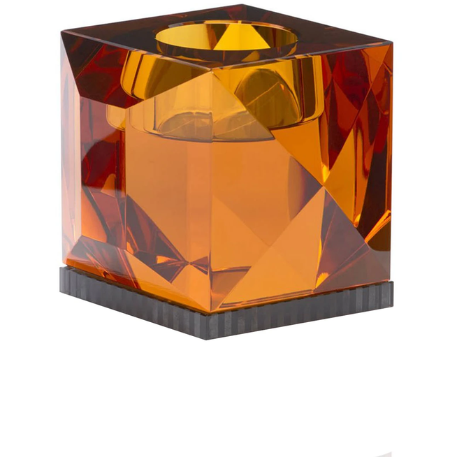 Photo of Ophelia Amber T-light Holder - Ljusstakar & Ljuslyktor - Andrea Larsson - Transparent