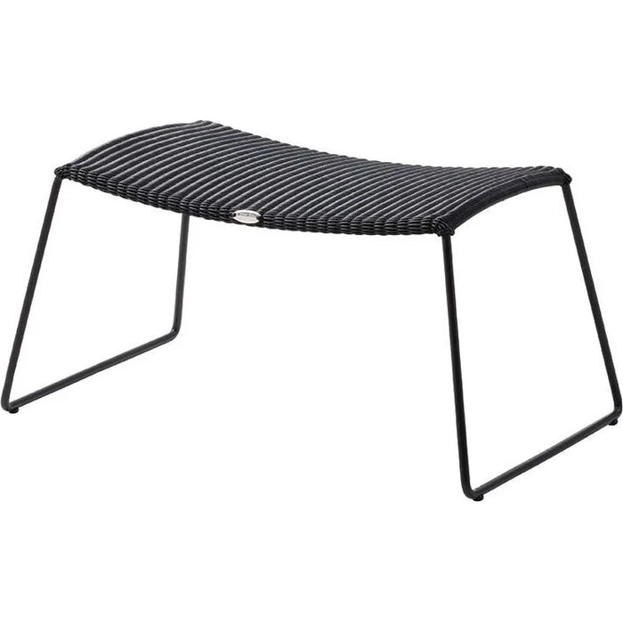 Photo of Chester Footstool - Graphite Cane-line Weave - B: 60 X D: 60 X H: 30 Cm