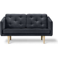 Thumbnail photo of No. 1 Sofa 2002 By Børge Mogensen - 2 Personers Sofa - Fiord 991 / Smoked Oak - W143 X D86 X H83 X Sh41 Cm