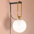 Thumbnail photo of Nh Wall Lamp Black-brass