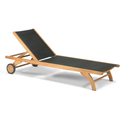 Columbus Sunbed Black - Sun loungers & sun loungers - Skagerak Design Team - Wood