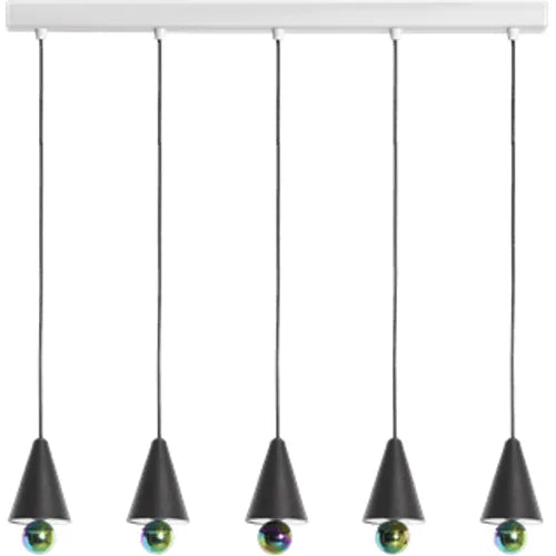 Photo of Pendant System Line Plate 5 Black - Pendant Lights - Daniel Emma - Black