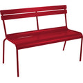 Thumbnail photo of Luxembourg Bench With Backrest Chili 43 - Garden Benches - Frédéric Sofia - Red - Metal