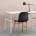 Thumbnail photo of Journal Desk Black Laminate, Black Steel Legs And Drawer