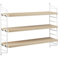 Thumbnail photo of String Pocket, Ash/white - Wall shelves - Nils Strinning - Wood-coloured, white - Metal/wood