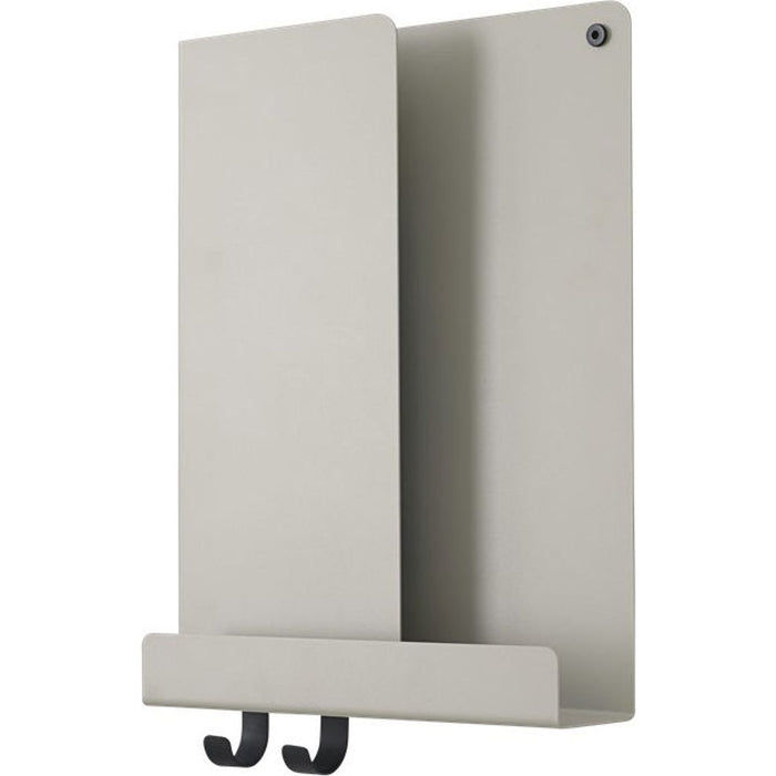 Photo of Folded Shelves Xs, Grey - Wall Shelves - Johan Van Hengel - Black - Metal