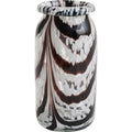 Thumbnail photo of Splash Roll Neck Vase Xs 19 Cm Coffee And White