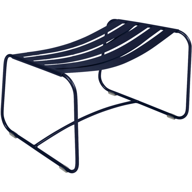 Photo of Surprising Footrest, Deep Blue - Outdoor Stools & Pouffes - Harald Guggenbichler - Green, Grey - Metal