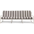 Thumbnail photo of Desert 3-seater - Havesofa - Stripe - Cashmere/chocolate - W233 X H78 X D85 Cm