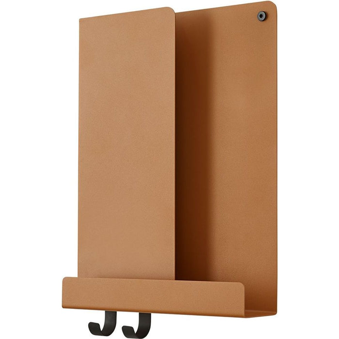 Photo of Folded Shelves Xs, Burnt Orange - Vägghyllor - Johan Van Hengel - Svart - Metall
