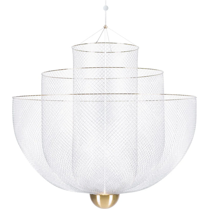 Photo of Meshmatics Chandelier Large - Pendellampor - Rick Tegelaar - Silver