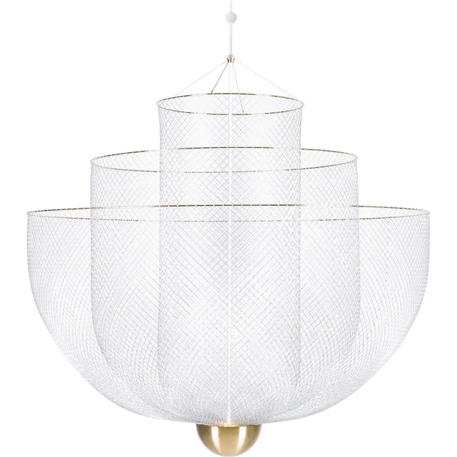 Photo of Meshmatics Chandelier Large - Pendant Lamps - Silver