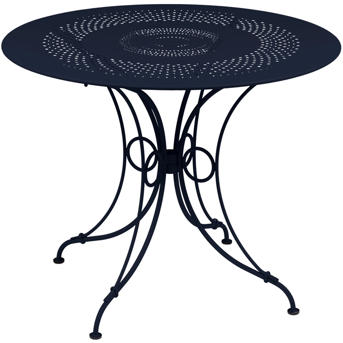 1900 Table Ø 96 cm, Deep Blue - Outdoor dining table - Blue - Metal