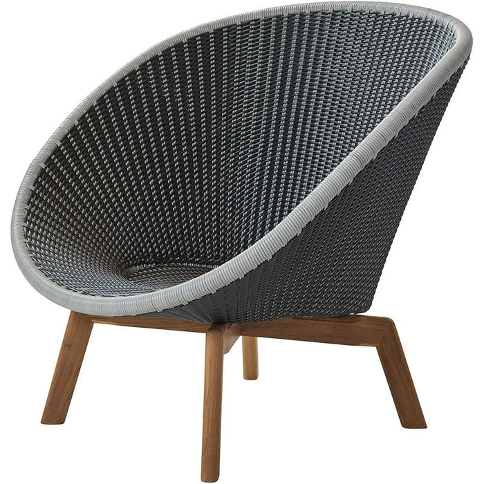 Photo of Peacock Swivel Armchair Dark Grey, Aluminium Legs