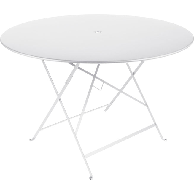 Photo of Bistro Table Ø 117 Cm, Cotton White - Matbord Utomhus - Vit - Metall
