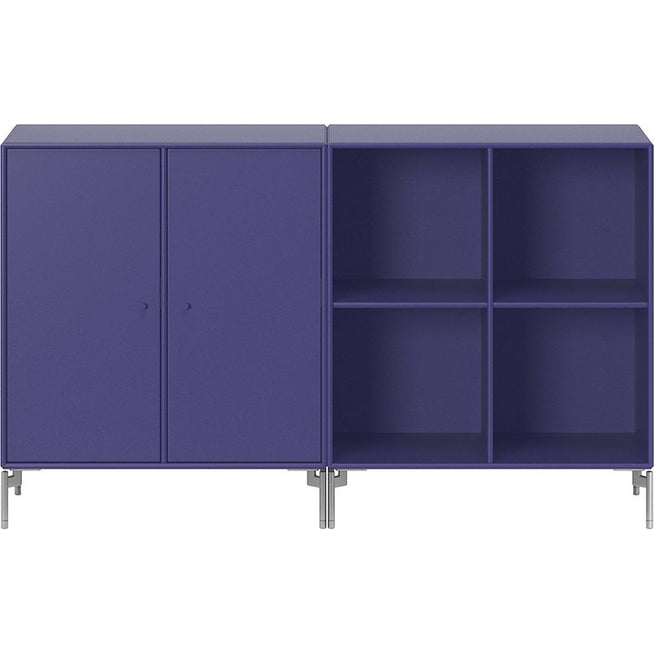 Photo of Pair Classic Sideboard - Matt Chrome Legs
