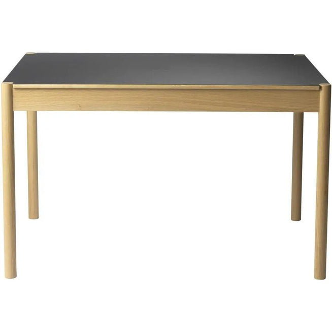 Photo of C44 Reversible Dining Table 120x80 cm - Beige/Black Laminate