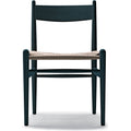 Thumbnail photo of Ch36 Chair Black lacquered-natural wicker