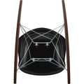 Eames Plastic Armchair Rar - 12 Deep Black - Chrome Base - Dark Maple - Matstolar - Charles & Ray Eames - Svart - Metall/trä/plast