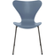 3107 Seven, Coloured Ash, Venetian Red, Underframe Warm Graphite - Dining chairs - Arne Jacobsen - Red - Metal/wood