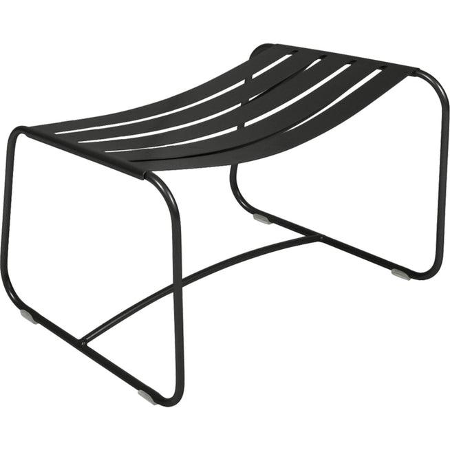 Photo of Surprising Footrest, Liquorice - Outdoor Stools & Pouffes - Harald Guggenbichler - Green, Grey - Metal