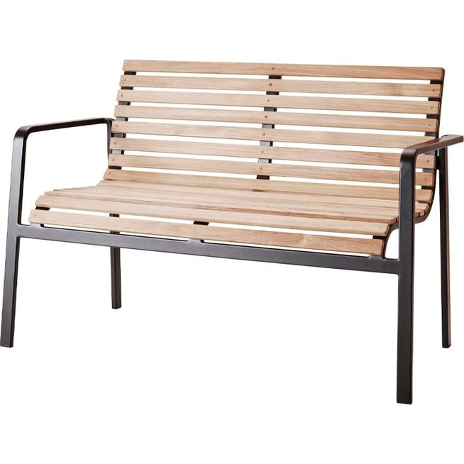 Photo of Parc - Garden Benches - Foersom & Hiort-lorenzen Mdd - Wood-coloured, black - Metal/wood