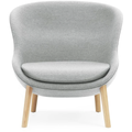 Thumbnail photo of Hyg Lounge Chair By Simon Legald / Low - Lænestol - Eg / Synergy: Lds16 (grey) - H: 84,5 X L: 83 X D: 80 X Sh: 40 Cm - 15 Kg