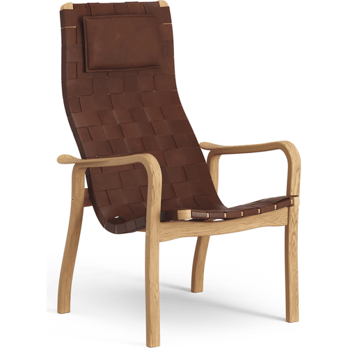 Photo of Primo Arm Chair High With Neck Cushion Oiled Oak