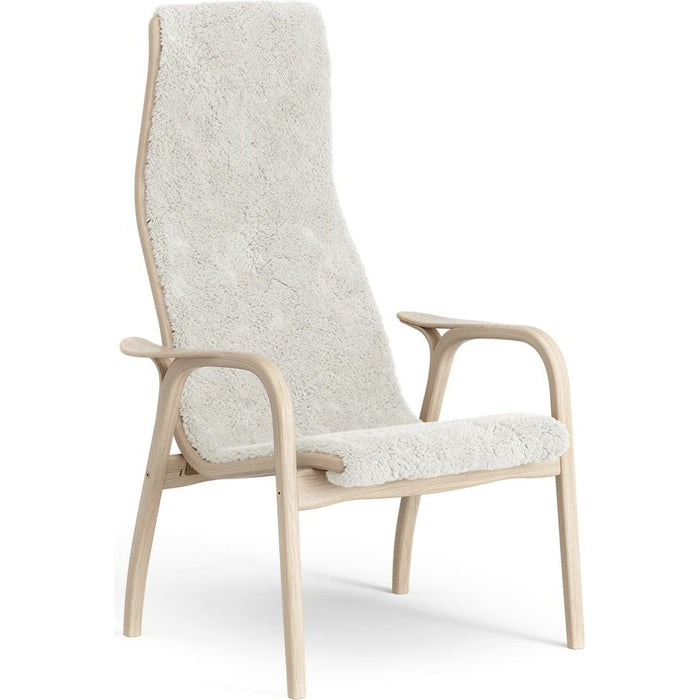 Photo of Lamino Arm Chair White Pigmented Oak/sheep Skin