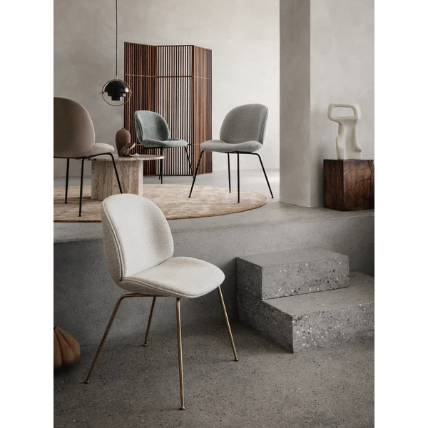 Beetle Dining Chair Conic Base - Fully Upholstered