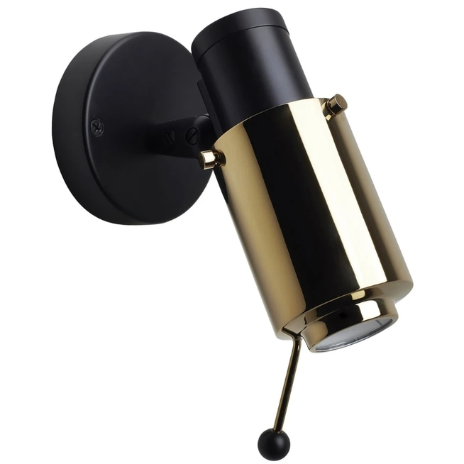 Photo of Biny Spot Mat Black/Gold w/Switch - Dcw Editions