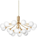 Thumbnail photo of Apiales 18 Chandelier Brushed Brass/opal White